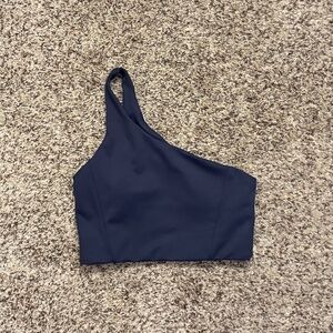 All Fenix One Shoulder Sports Bra Navy XS Asymmetrical Athleisure
